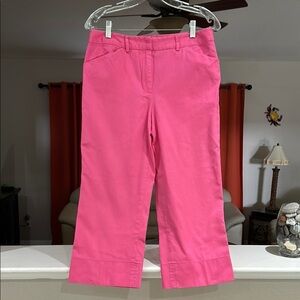 Versailles Bright Pink Cropped Pants Women’s Size 6
